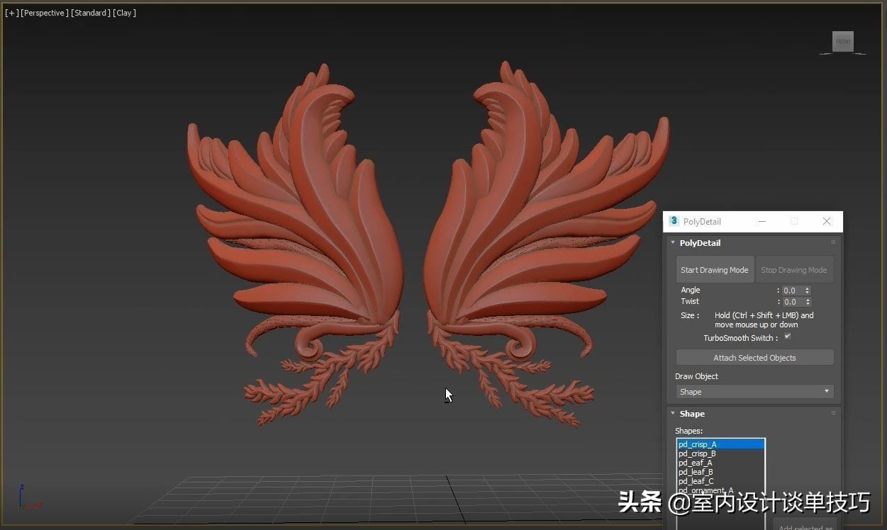 國(guó)外效果圖大神繪制3dmax雕花模型，10秒鐘搞定，你敢信？