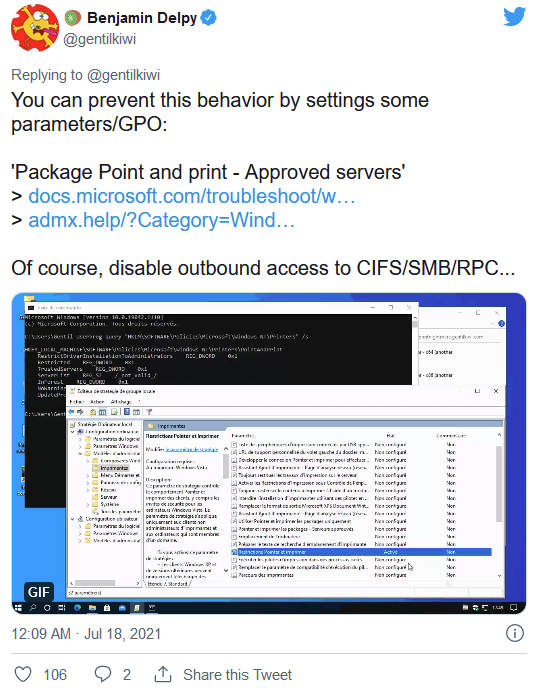 微軟確認存在另一個新的Windows Print Spooler安全漏洞