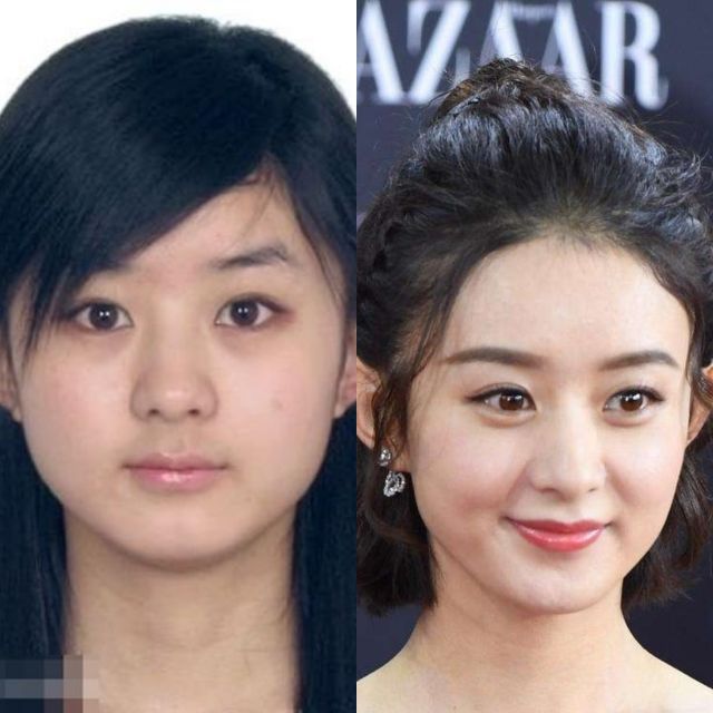 10位素顏女星前后對比，哪位才是你素顏女神。
