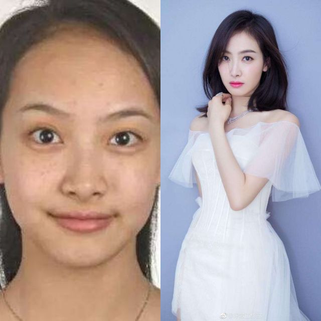 10位素顏女星前后對比，哪位才是你素顏女神。