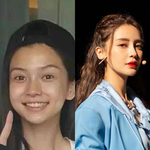 10位素顏女星前后對比，哪位才是你素顏女神。