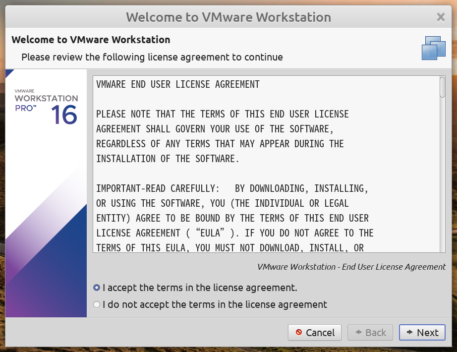 VMware Workstation Linux的安裝與缷載