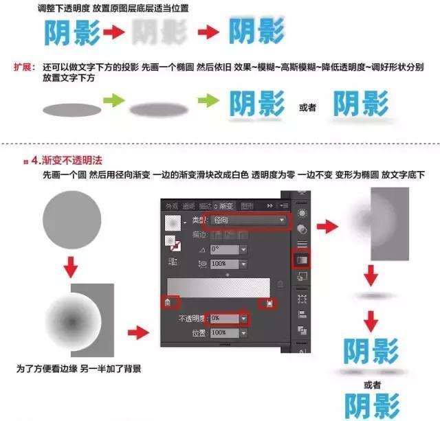 用AI制做陰影投影