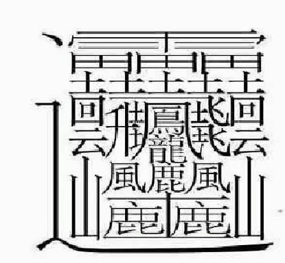 中國漢字筆畫最多的漢字，你認識幾個