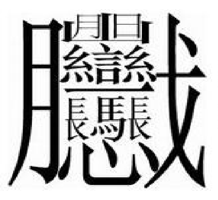中國漢字筆畫最多的漢字，你認識幾個