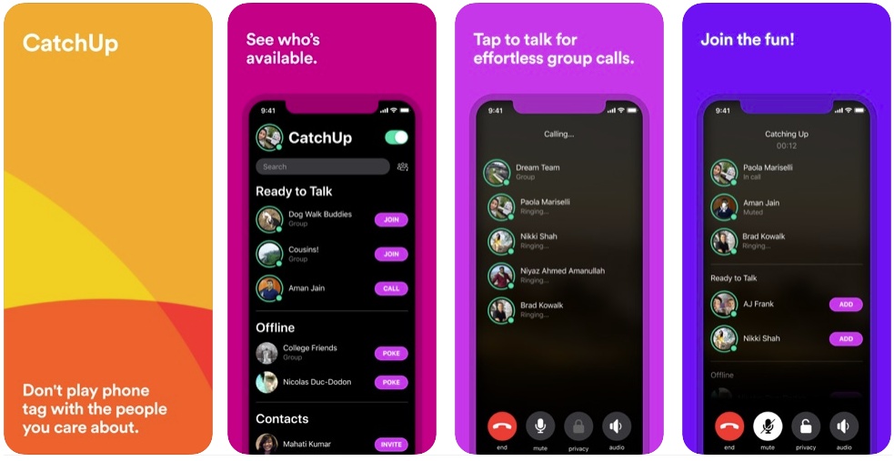 Facebook推出語音聊天軟件CatchUp