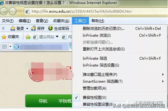 教師資格官網為什么電腦登錄網站需要兼容性站點？