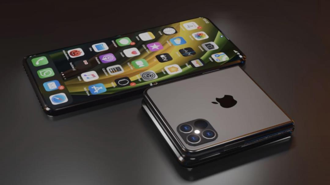 蘋(píng)果+三星=？海外曝光iPhone Flip折疊屏手機(jī)渲染圖