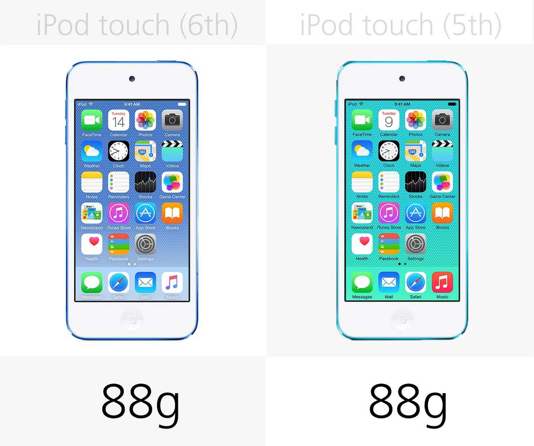 4張圖告訴你 iPod Touch 6 相比 iPod Touch 5到底有哪些提升？