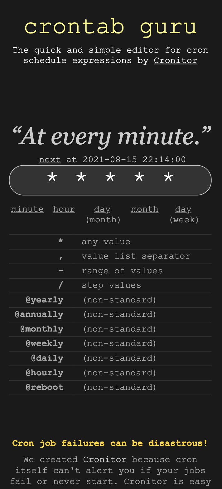 Linux上使用cron/crontab管理定時(shí)任務(wù)