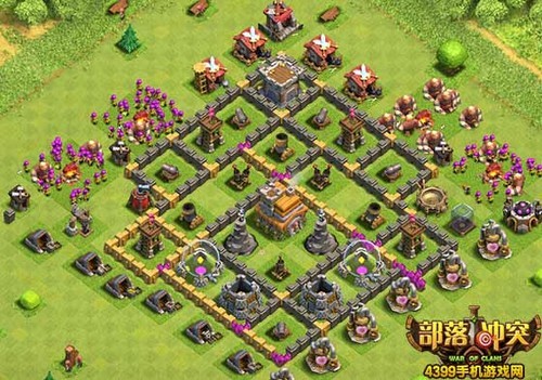 部落沖突7本最佳布陣2017 COC2017最新七本神陣推薦