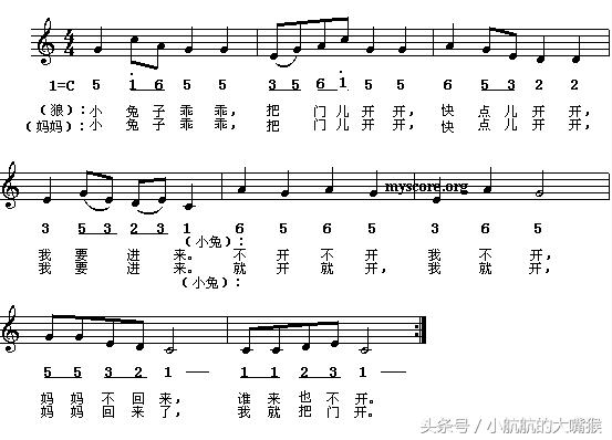 經(jīng)典兒歌簡譜大全，寶媽在家輕松教寶寶