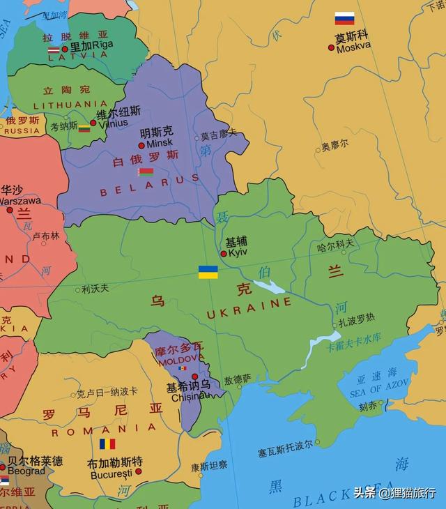 多瑙河港口圖(摩爾多瓦距離黑海只有2公里)(1)