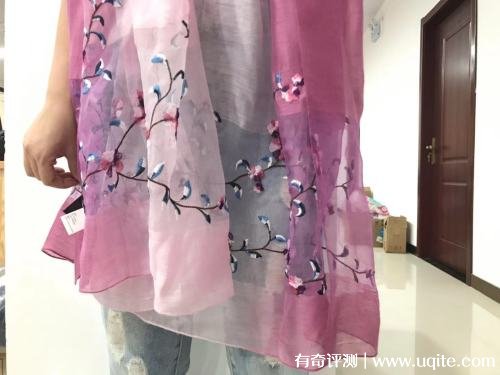 一米畫紗絲巾怎么樣是什么檔次，刺繡絲巾使用體驗(杭州知名品牌)